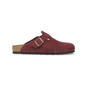 Birkenstock Boston Unisex Suede Leather Sandals – Zinfandel